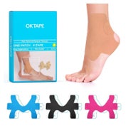 OK TAPE Kinesiologie Knöchelbandage, 10 Stk. Beige