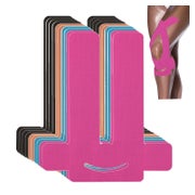 ANAMPION Kinesiotape Vorgeschnitten für Knie - 10 Stück, Wasserfest, Baumwolle