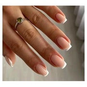 Press On Nägel Square Kurz French Nude Nagelkleber FF12 1 St