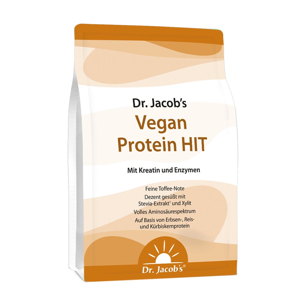 Dr. Jacob's Vegan Protein HIT Proteinpulver+Kreatin+Enzyme 1000 g
