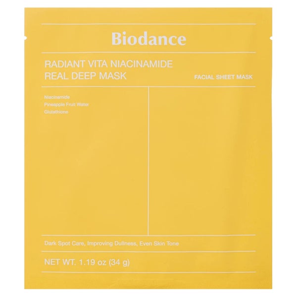 BIODANCE Radiant Vita Niacinamide Real Deep Mask 1 St