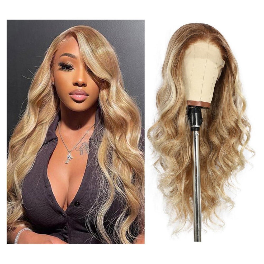 Perücke Lace Front Synthetische 26inch Damen Balayage Blond 1 St