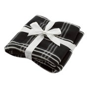 Kuschelige Reisedecke "Afra" - schwarz 1 St