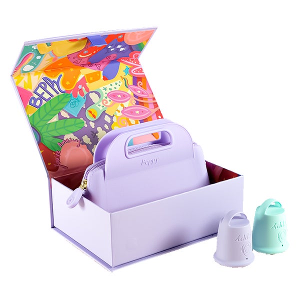 Cups «WONDER» Box (Lila/Türkis) Menstruationstassen (2 Stück) 2 St