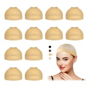 Dreamlover Haarnetz Wig Caps beige für Lace Wigs 12er Set 1 St