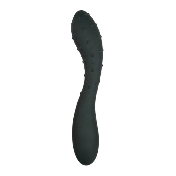 Textured Dong - Schwarzer Silikon-Dildo, 19,3 cm mit Noppen (1 Stück) 1 St
