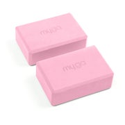 Myga Yogablock - Rosa - 2er Set 2 St