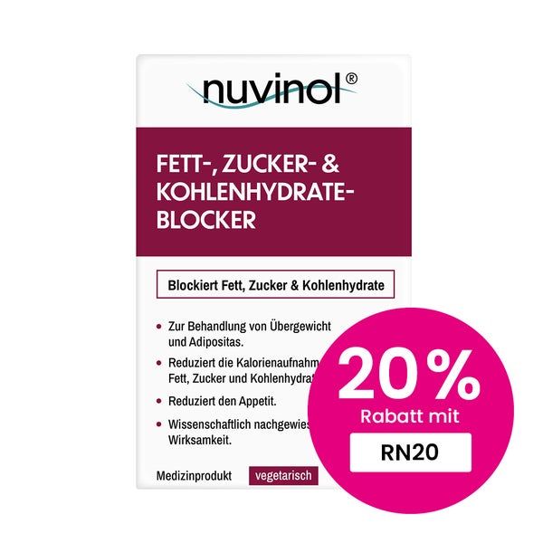 nuvinol Fett-, Zucker- & Kohlenhydrate-Blocker 45 St