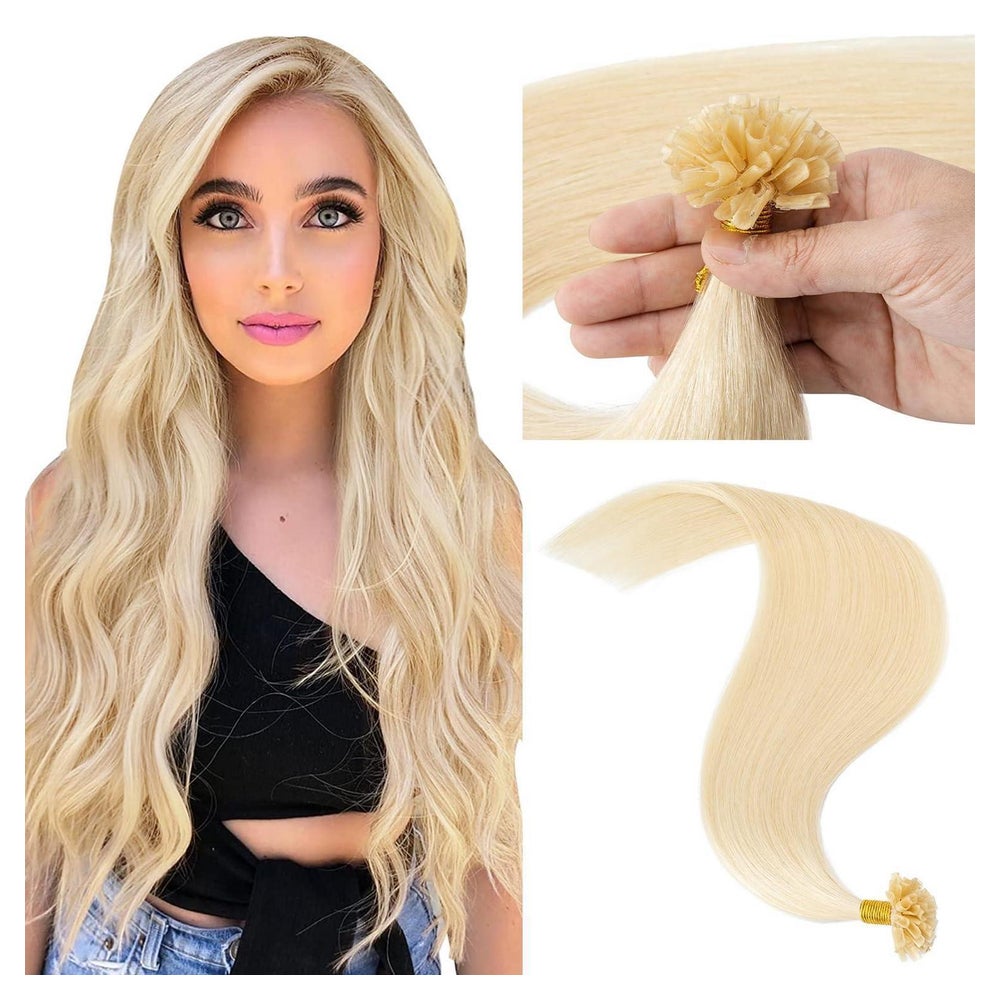 Haarverlängerung Echthaar Bondings Keratin UTip 40 cm-50g 61 1 St