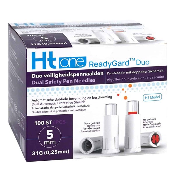 HT One ReadyGard Duo Sicherheitsnadeln 31G - 5mm 1 St