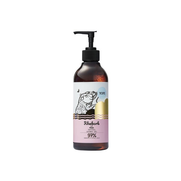 Yope Natural Shower Gel Rhubarb and Rose