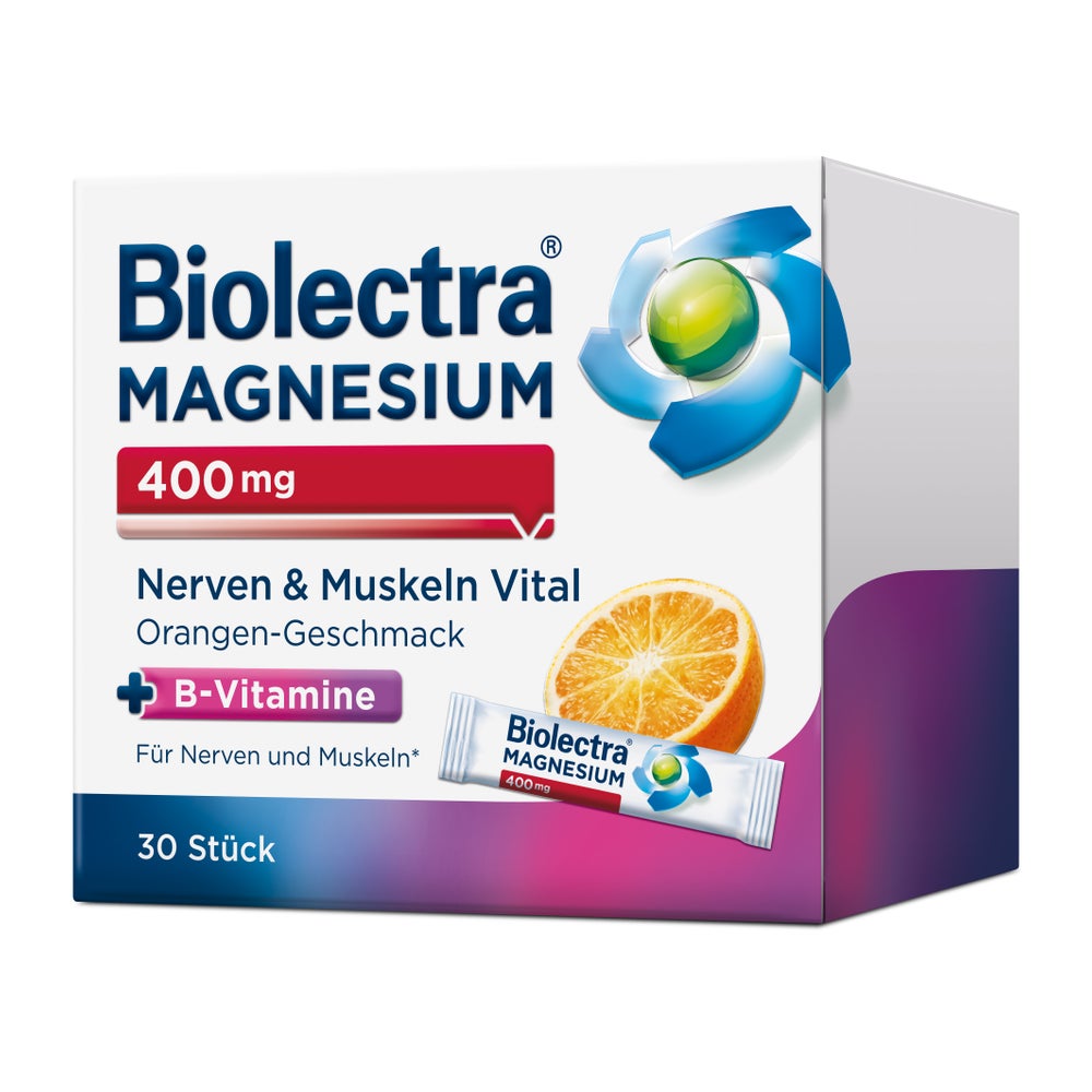 Biolectra Magnesium® 400 mg Nerven & Muskeln vital 30 St