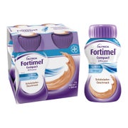 Produktabbildung: Fortimel Compact 2.4 kcal/ml Trinknahrung Schokolade 4X125 ml