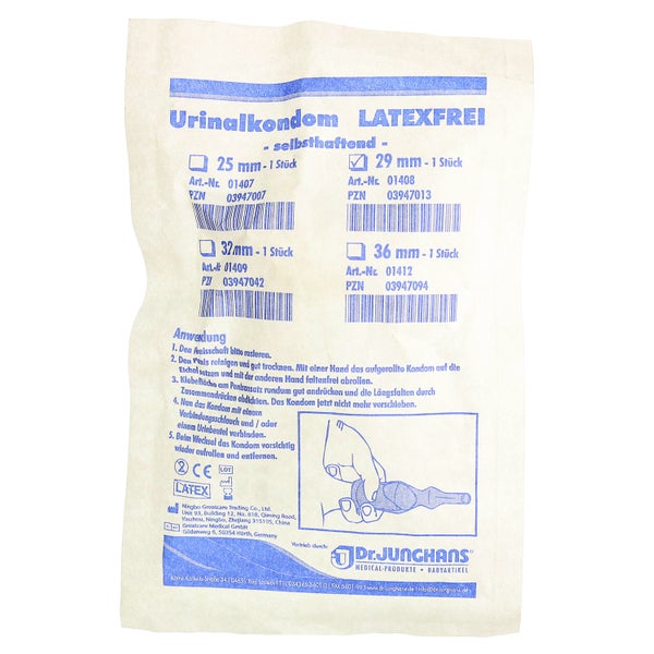 Urinalkondom 29 mm latexfrei selbsthafte 1 St