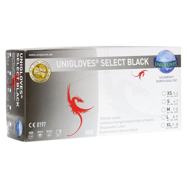 Select Einmal Latex Handsch.Gr.L black 100 St