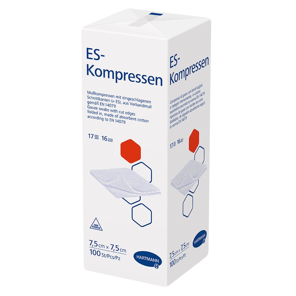 ES-Kompressen unsteril 16f 7,5 x 7,5 cm 100 St