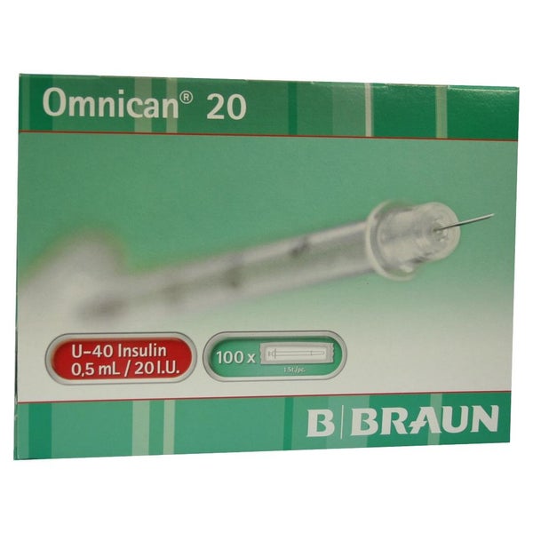 Omnican Insulinspr.0,5 ml U40 m.Kan.0,30 100X1 St