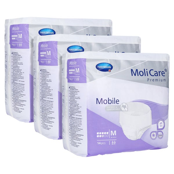 MoliCare Premium Mobile, 8 Tropfen, Gr. M, Hüftumfang 80 - 120 cm 3X14 St