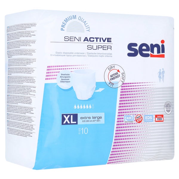 Seni Active Super XL Inkontinenzpants, 120 - 160 cm, 1600 ml 10 St