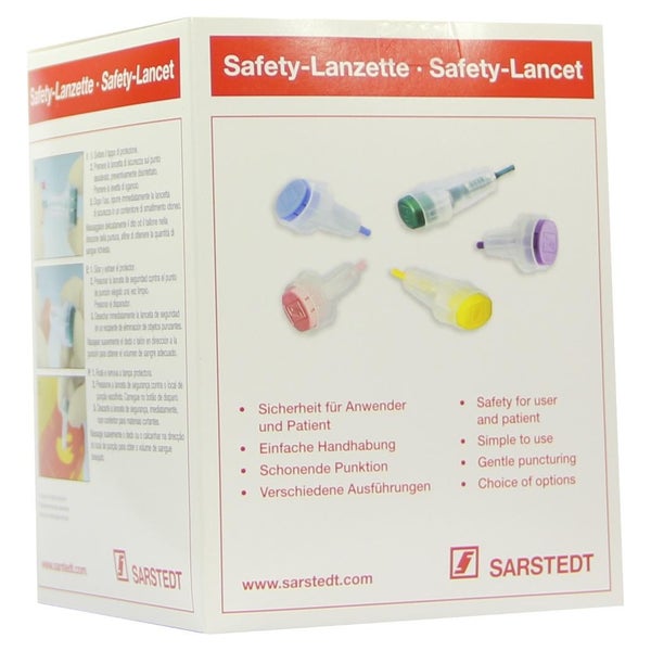 Safety-lanzetten 21 G Einst.Tiefe 1,8mm 200 St