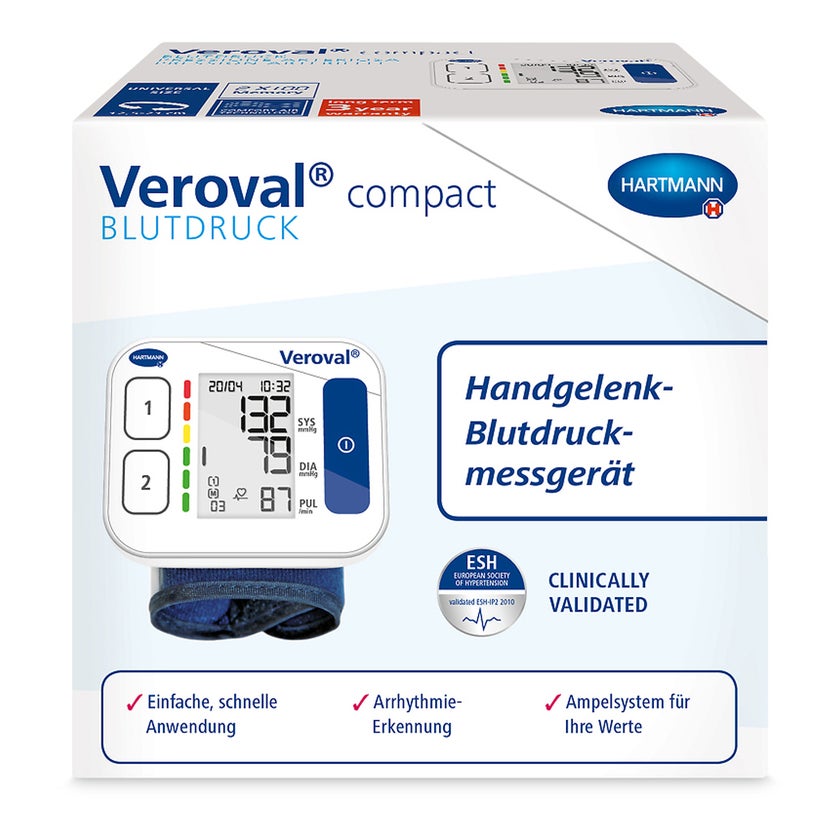 Veroval Compact Handgelenk-Blutdruckmessgerät 1 St, 1 St online  
