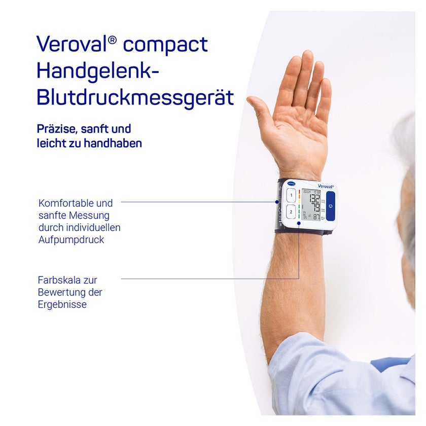 Veroval Compact Handgelenk-Blutdruckmessgerät 1 St, 1 St online  