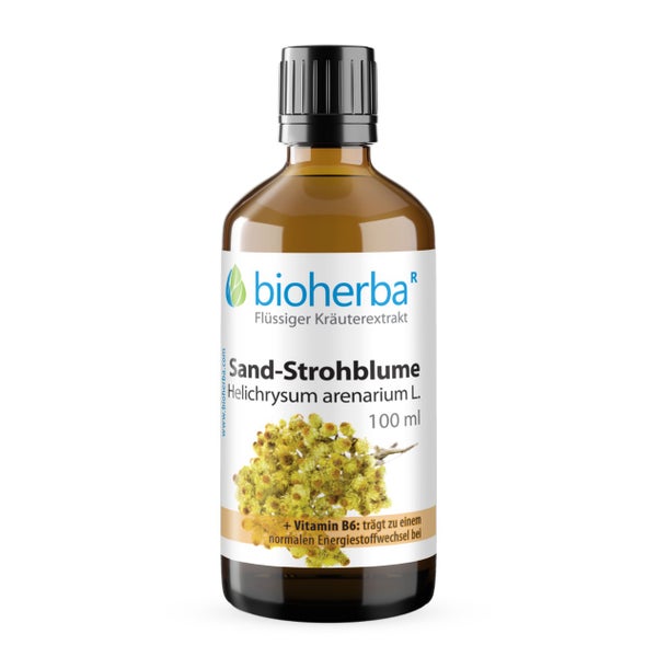 Bioherba Sand-Strohblume Helichrysum arenarium L. Tropfen Tinktur 50 ml