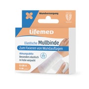 Lifemed Elastische Mullbinde 4 m x 6 cm weiß, 1 Stück 1 St