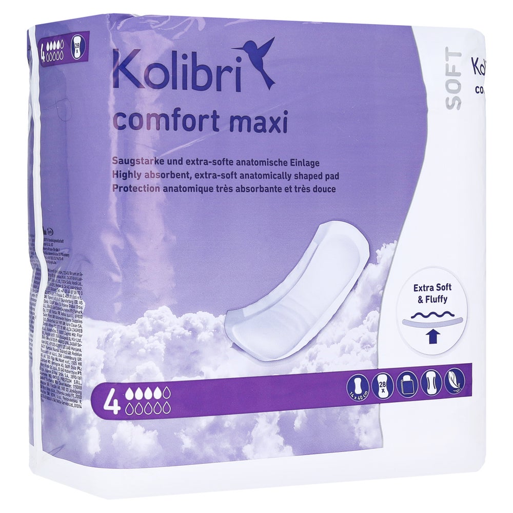 Kolibri Comfort Einlagen anatomisch maxi 28 St