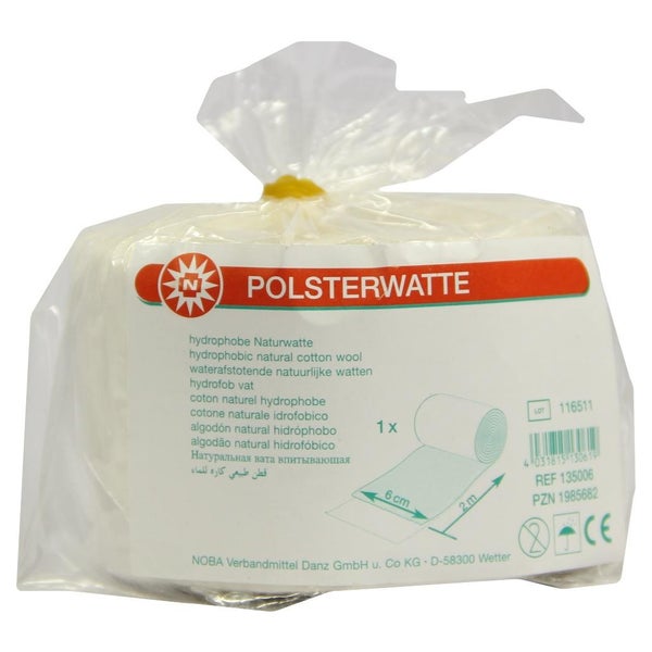 NOBA Polsterwatte nicht entfettet - 2 m x 6 cm 1 St