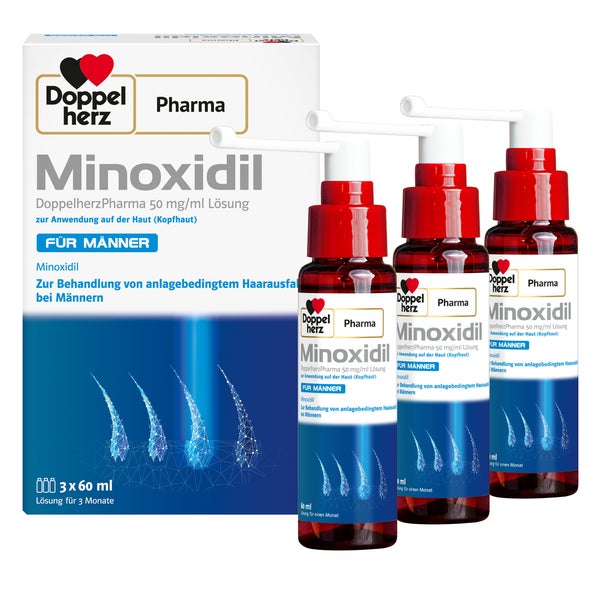 MINOXIDIL DoppelherzPharma 50 mg/ml Lösung 3X60 ml