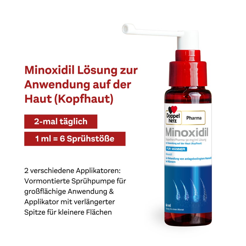 MINOXIDIL DoppelherzPharma 50 mg/ml Lösung 3X60 ml