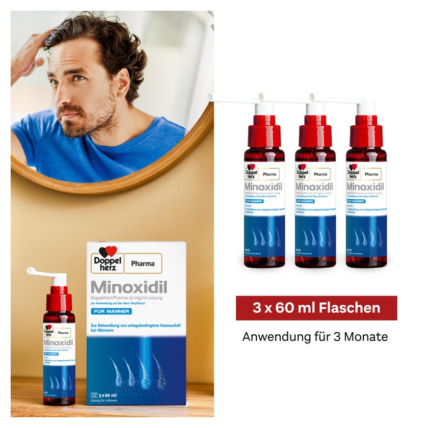 MINOXIDIL DoppelherzPharma 50 mg/ml Lösung 3X60 ml