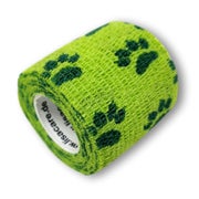 LisaCare selbstklebender Verband - Pfote Grün - 5cm x 4,5cm 1 St