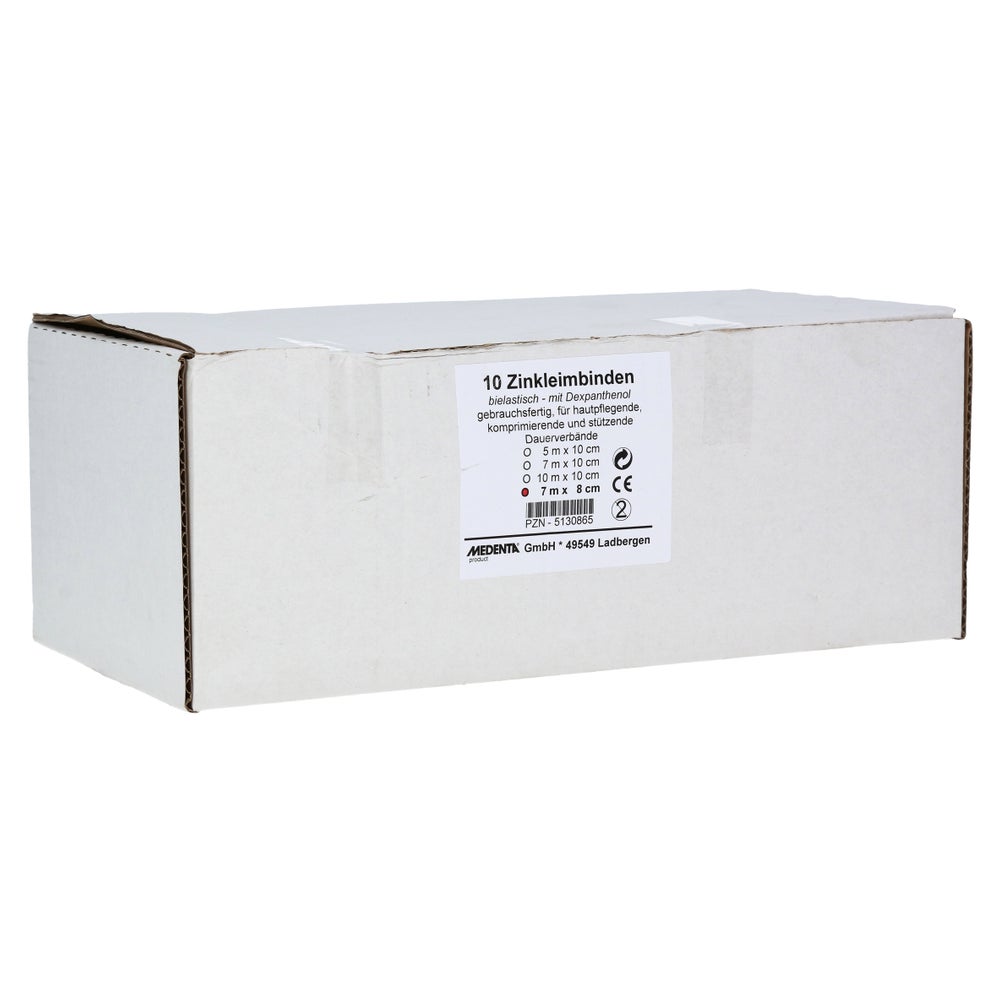 Zinkleimbinde 8 cmx7 m 10 St