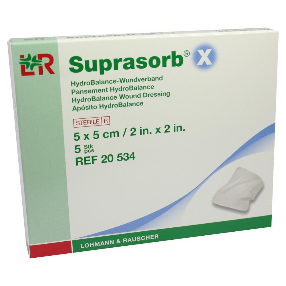 Suprasorb X Hydrobalance Wundverband 5x5 cm 5 St