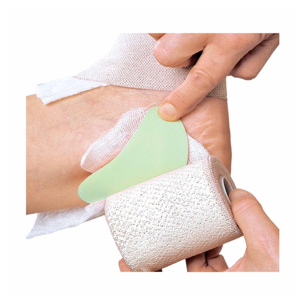 Lohmann & Rauscher Komprex Schaumgummi Binde, weiß, individuell zuschneidbar - 1 Stück, Maße: 8 cm x 2 m, Stärke 10 mm 1 St