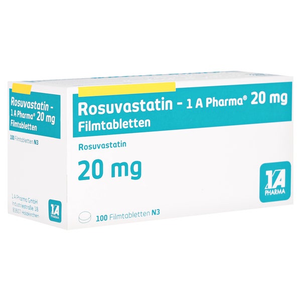 ROSUVASTATIN-1A Pharma 20 mg Filmtabletten 100 St