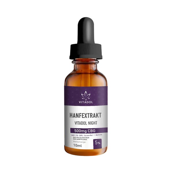 Cbg 5% Cbd 1% Bio Melisse Lavendel Vitadol Night 10 ml