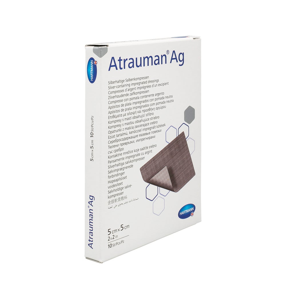 Atrauman Ag 5x5 cm steril Kompressen 10 St