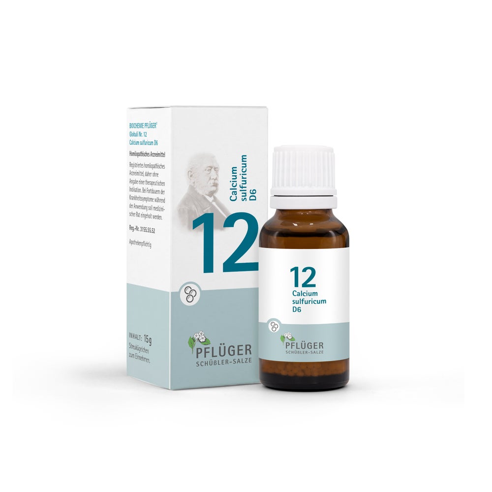 Biochemie Pflüger Schüßler-Salz Nr. 12 Calcium sulfuricum D6 15 g