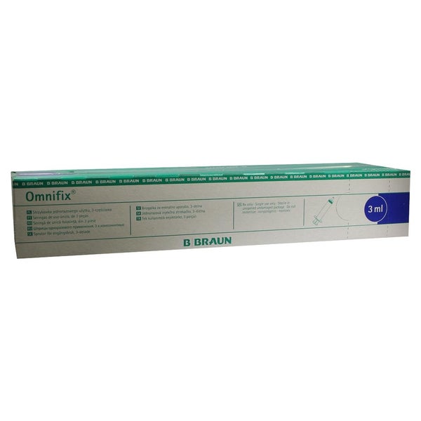 B.Braun Omnifix Einmal-Spritze 3 ml Luer 100 Stück 100X3 ml
