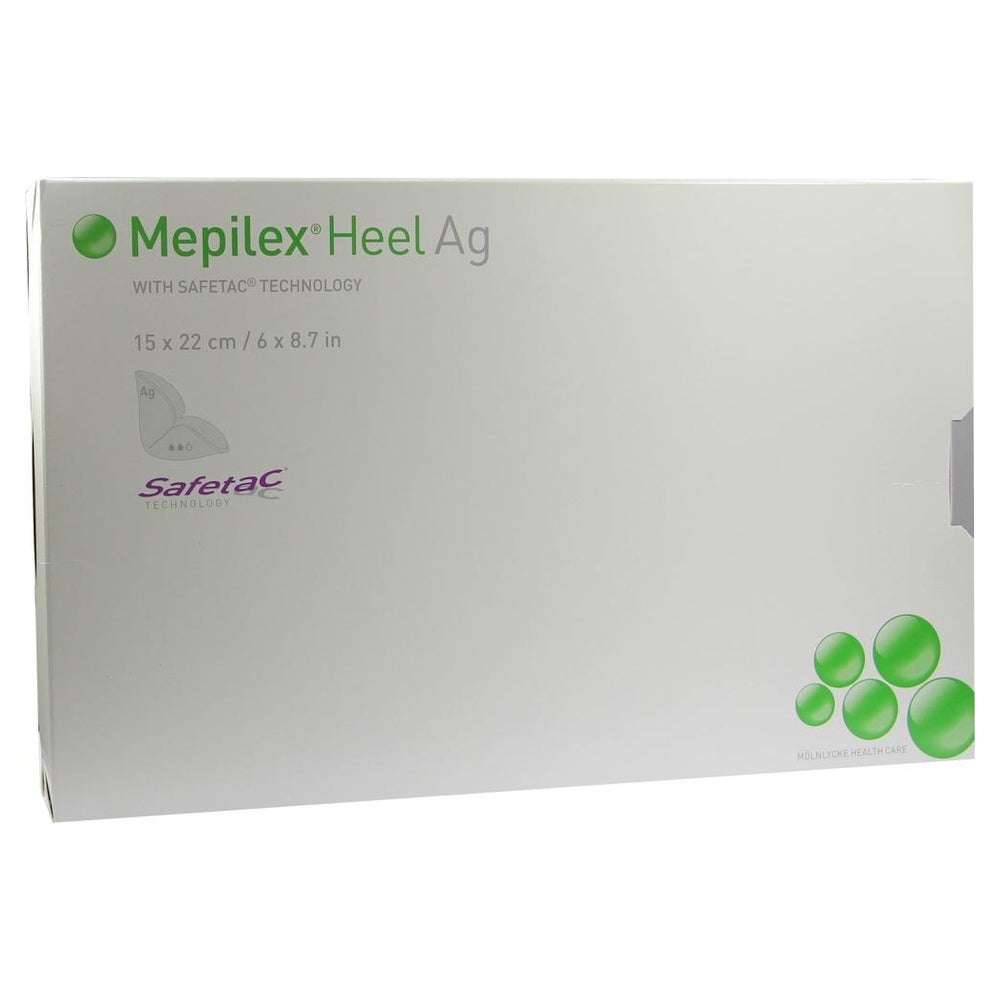Mepilex Heel Ag Schaumverband 15x22 cm s 5 St