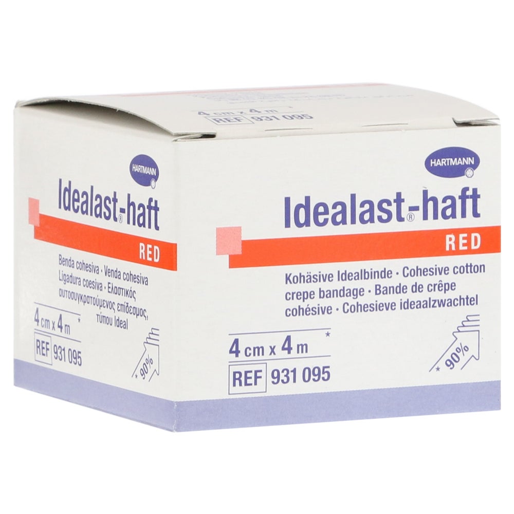Idealast-haft color Binde 4 cm x 4 m rot 1 St