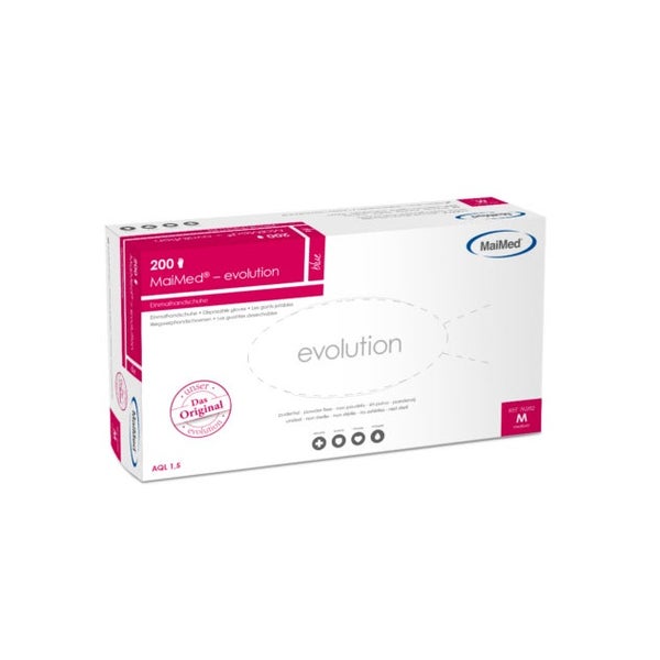 MaiMed® evolution blue Einmalhandschuhe 200 Stck. - blau / M 200 St