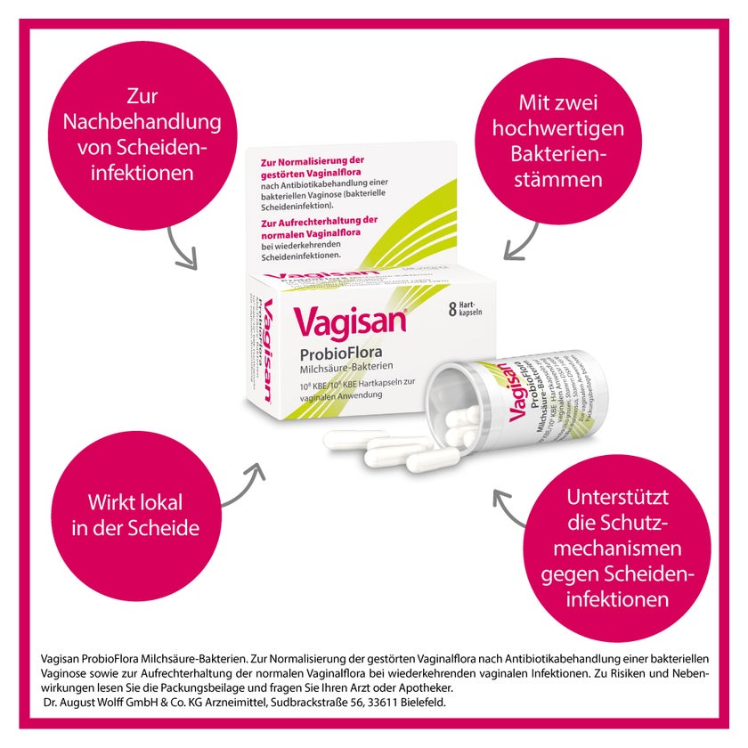 Vagisan ProbioFlora Milchsäure-Bakterien 8 St
