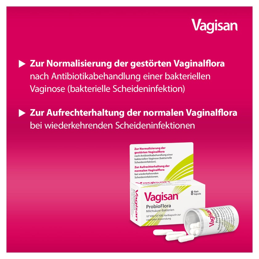 Vagisan ProbioFlora Milchsäure-Bakterien 8 St