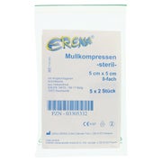 Erena Steril Mullkompressen 5x5 cm 8fach 5X2 St