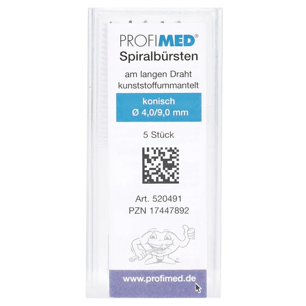 Pm Spiralbürste Am Langen Draht Kon.4/9 Mm 5 St