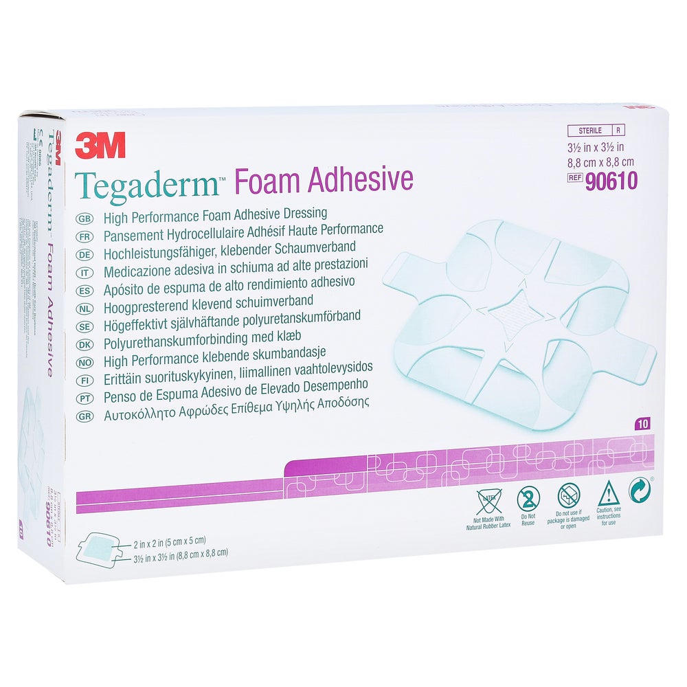 Tegaderm Foam Adhesive 8,8x8,8 cm 90610 10 St